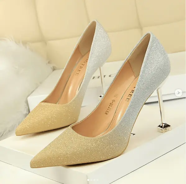 Mixed Frosted Shoes Heel Giftaecologist