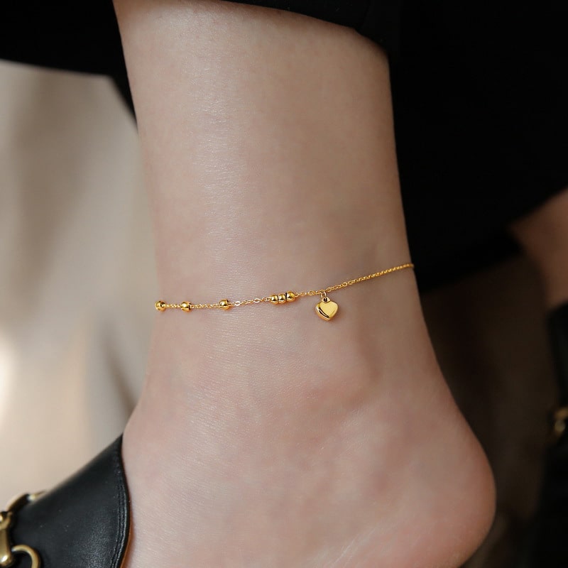Ball Heart Anklet Giftaecologist