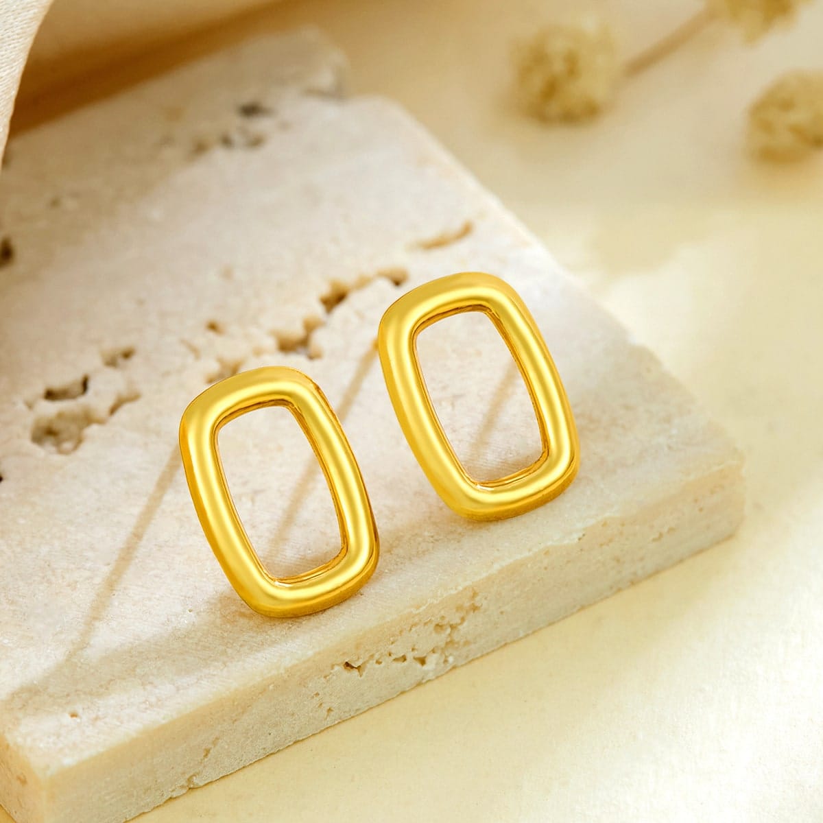 Square Rounded Earrings Giftaecologist