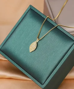 Leaf 2 Necklace Giftaecologist